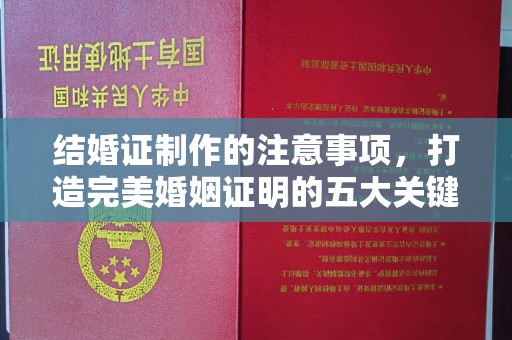 永登结婚证制作的注意事项，打造完美婚姻证明的五大关键点
